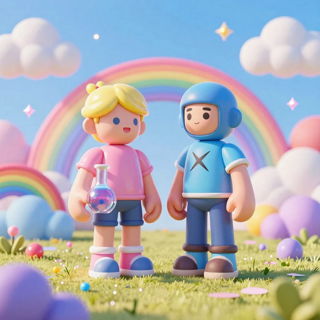 Фласка и Скретч: Радужные друзья 2 в Roblox