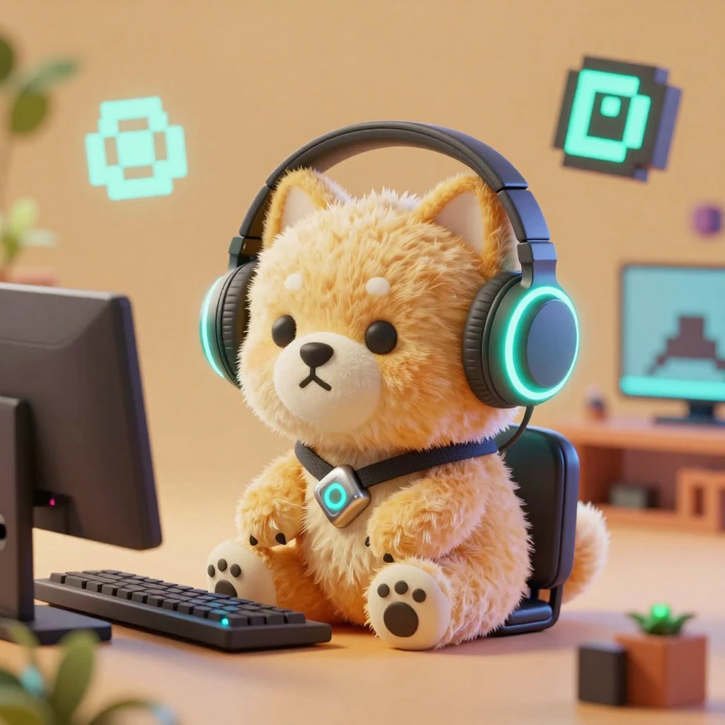 Пушистый геймер собачка Элис играет в Roblox: кто это и что это